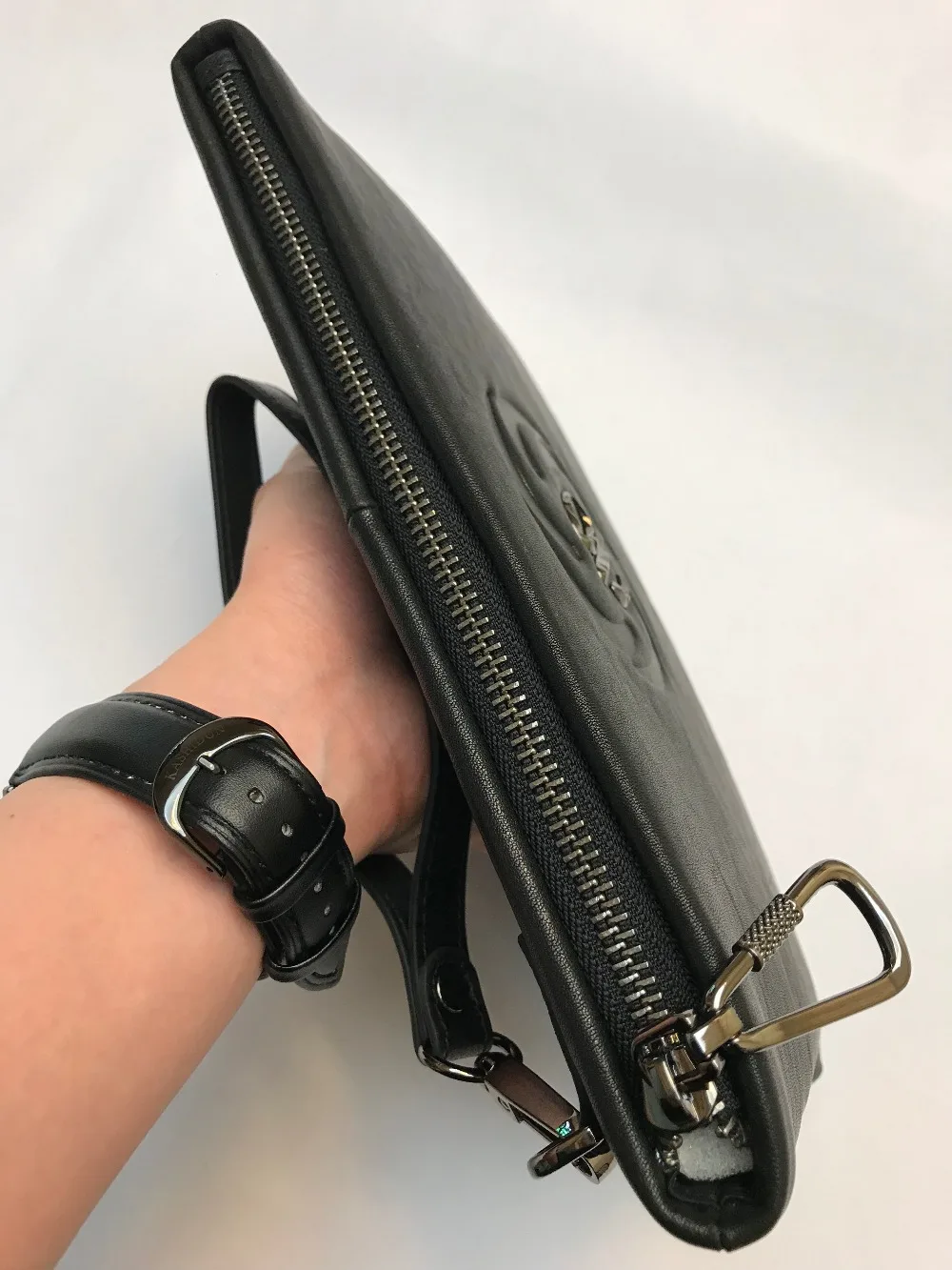 Koop YINTE Mannen Koeienhuid Portemonnee Grote Capaciteit Clutch Bag Echt Lederen Zakelijke Handtassen Hoge Kwaliteit Mannen Envelop Tas 901B