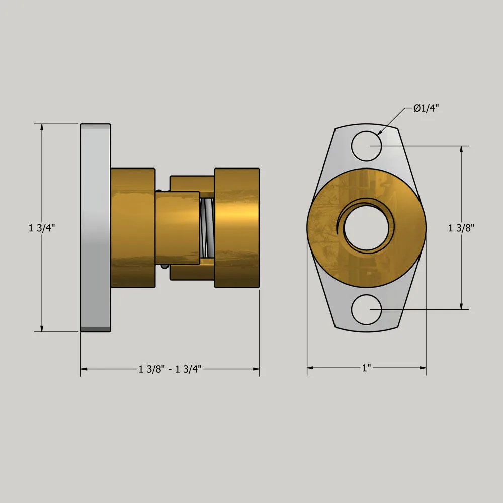 Латунь анти люфт ACME гайка 1/2 10 с монтажным фланцем для DIY CNC машина 3D принтер|Детали