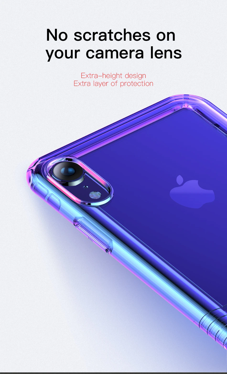 Градиентный телефонный чехол Baseus для iPhone Xs Max, Xr, X, S, R, Xsmax, противоударный мягкий силиконовый чехол-накладка для iPhone X, Max, Fundas