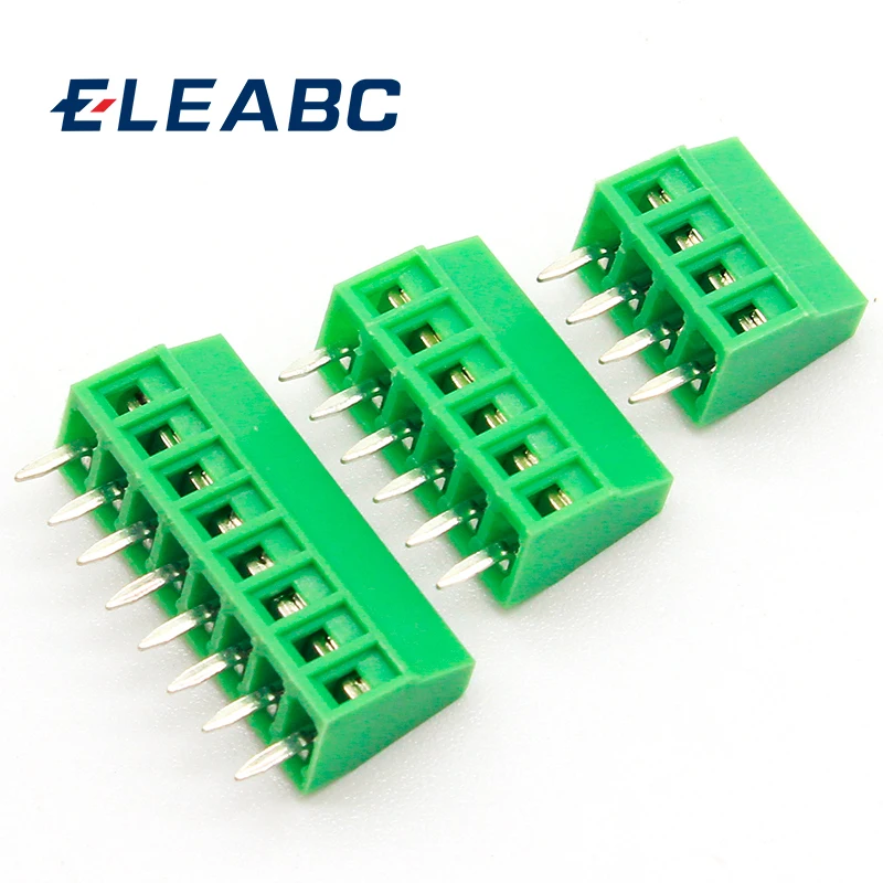 50 шт. 2 54 мм PCB универсальные Винтовые клеммные блоки коннектор 2/3/4/5/6/7/8/9/10 12 Pin/Poles