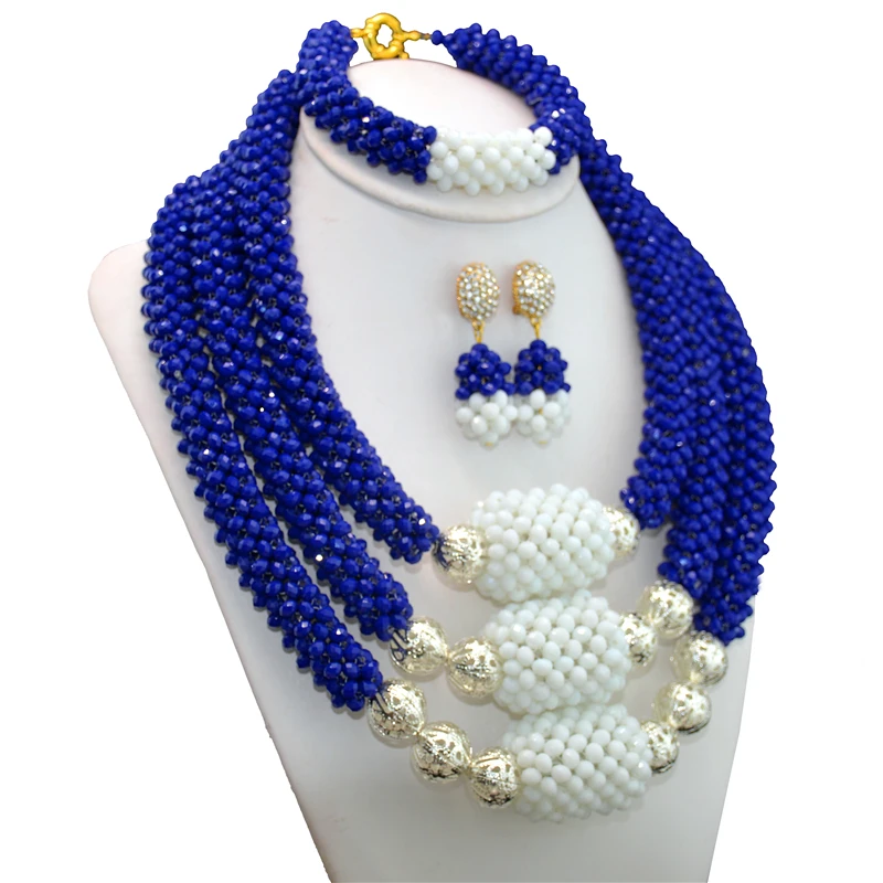 Кристалл Костюм Африканский Ювелирные наборы коренастый в нигерийском стиле