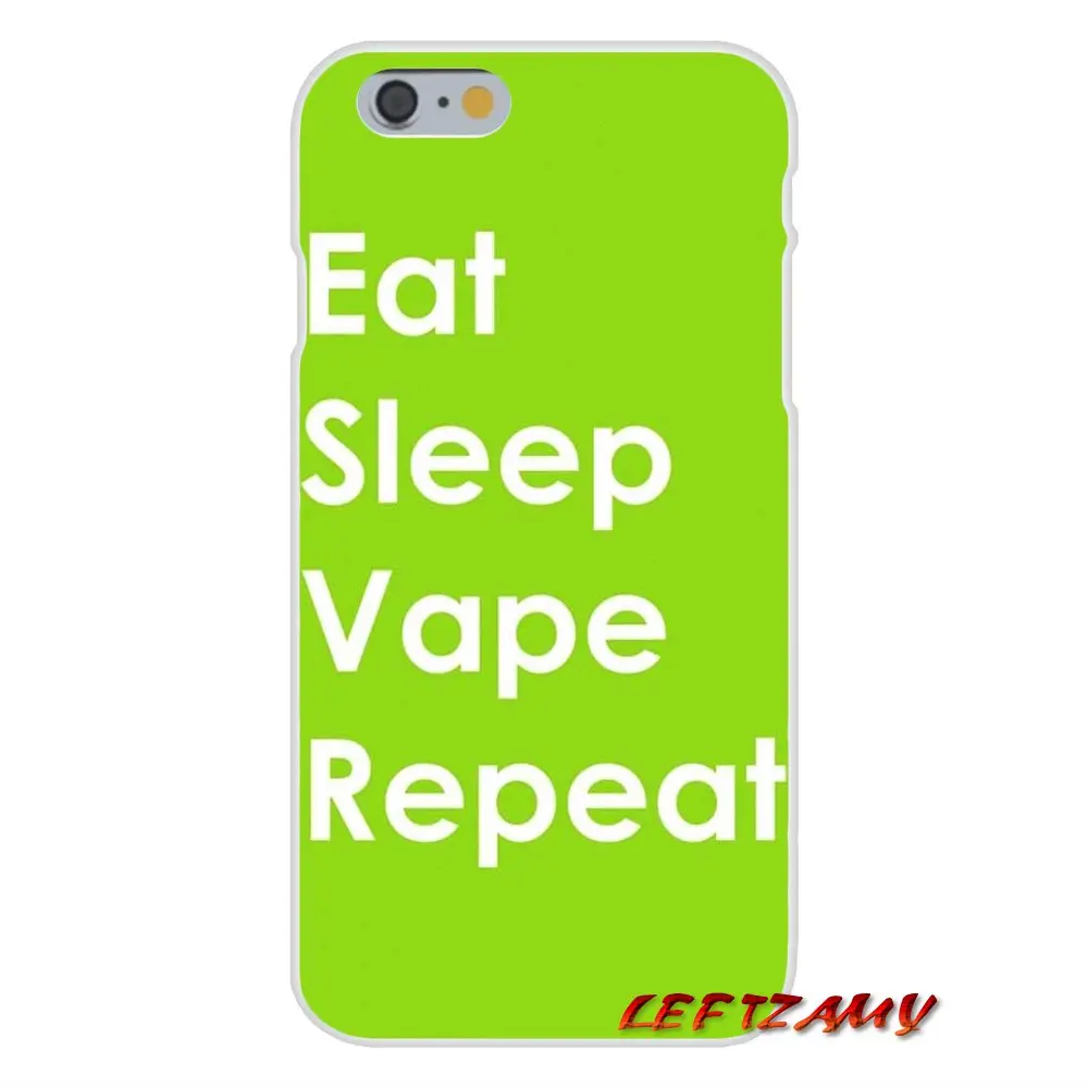 For iPhone X 4 4S 5 5S 5C SE 6 6S 7 8 Plus EAT SLEEP VAPE VAPING Soft Phone Case Silicone | Мобильные телефоны и