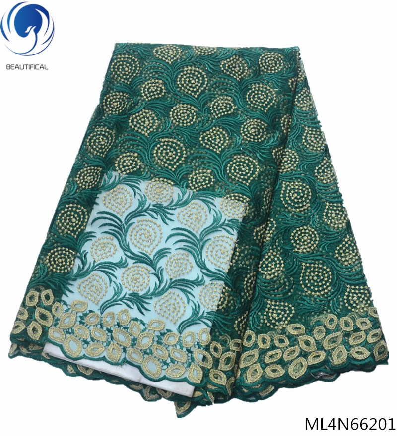 Красивая африканская кружевная белая ткань для свадьбы Бесплатная доставка