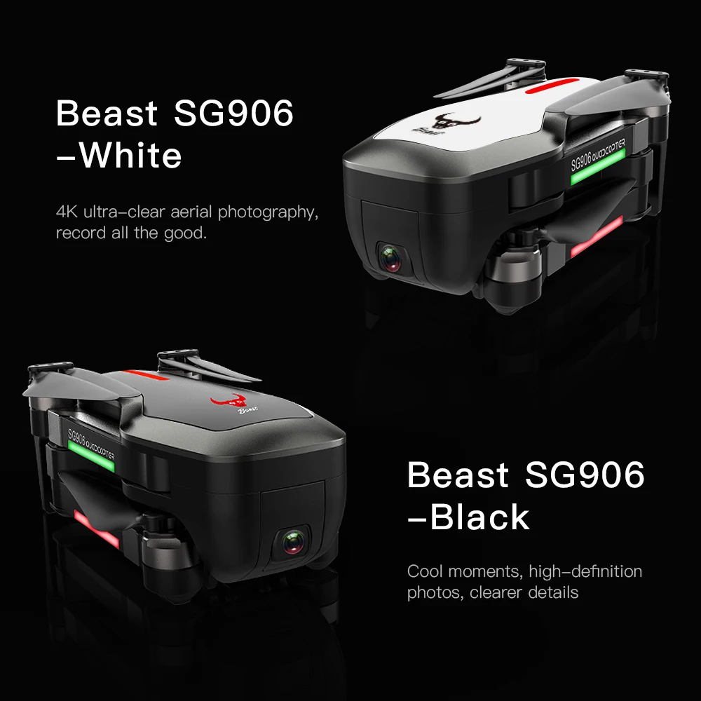 SG906 Радиоуправляемый Дрон с камерой 1080 P/4 к gps позиционный вертолет бесщеточный