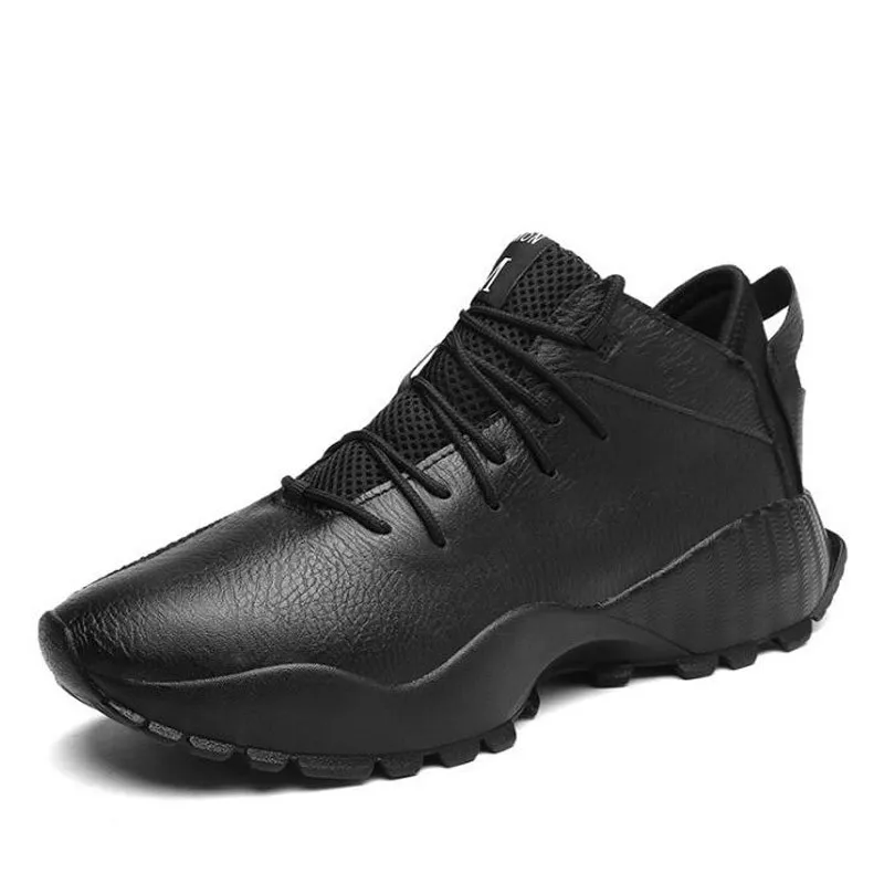 Мужские кроссовки для бега Zapatos черные и белые прогулок MM-28 2019 | Спорт развлечения