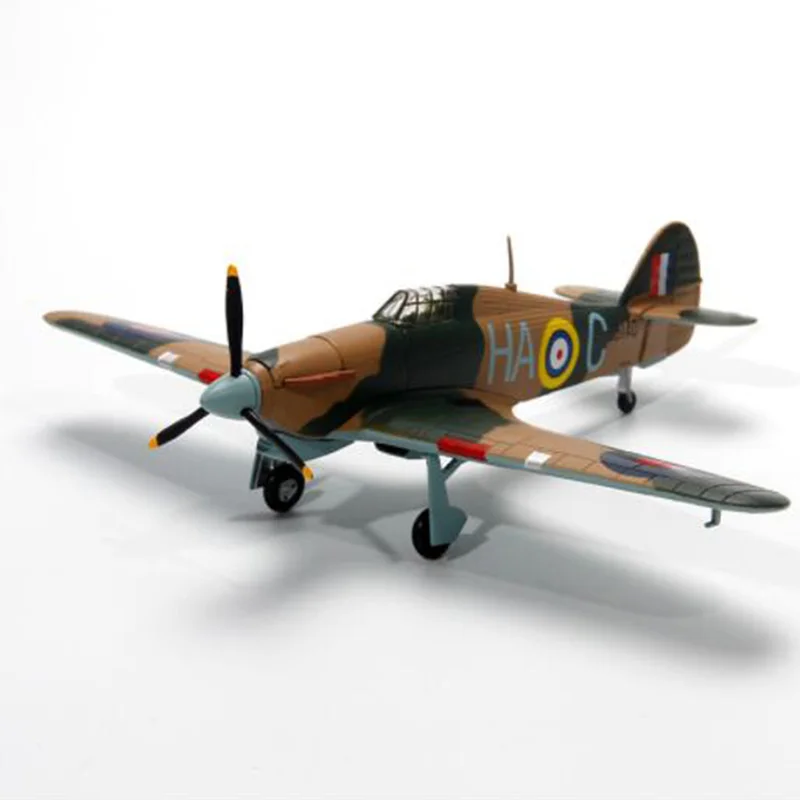 1/72 масштаб ураган истребитель второй мировой войны Англия Темно-Синяя армия истребитель самолет модели взрослых детей игрушки Военная Модель