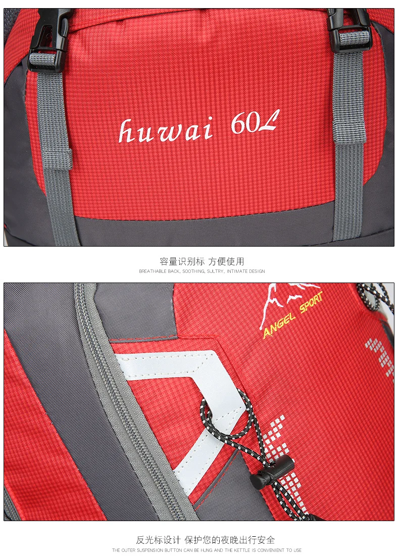 60L/40L мужской рюкзак нейлоновый рюкзак для скалолазания с usb зарядкой школьная сумка для подростка дорожные рюкзаки женская уличная сумка