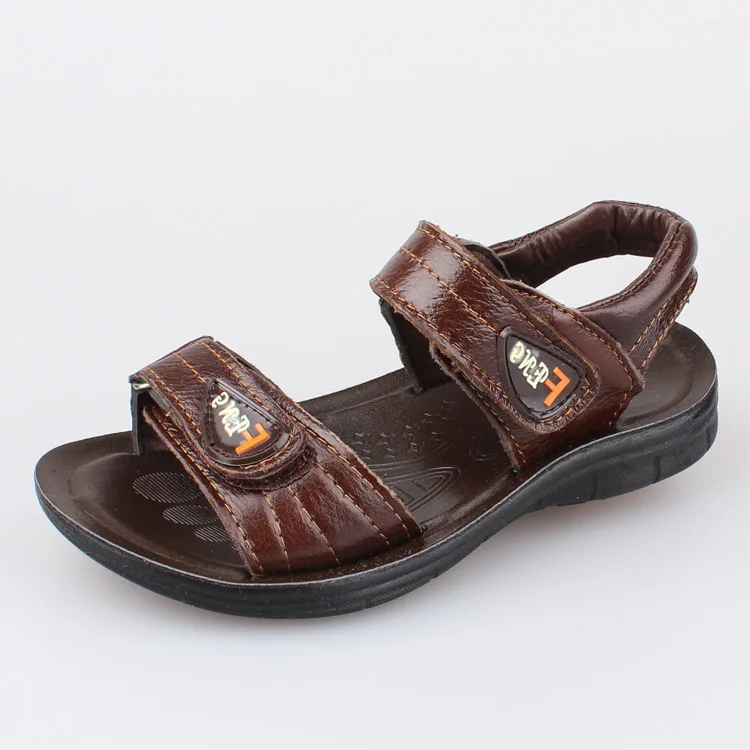 J Ghee/летние сандалии для мальчиков пляжная обувь из натуральной кожи простая