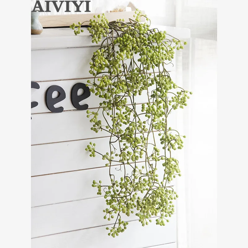 Искусственные красные бобы фрукты искусственные цветы ротанговый декор для