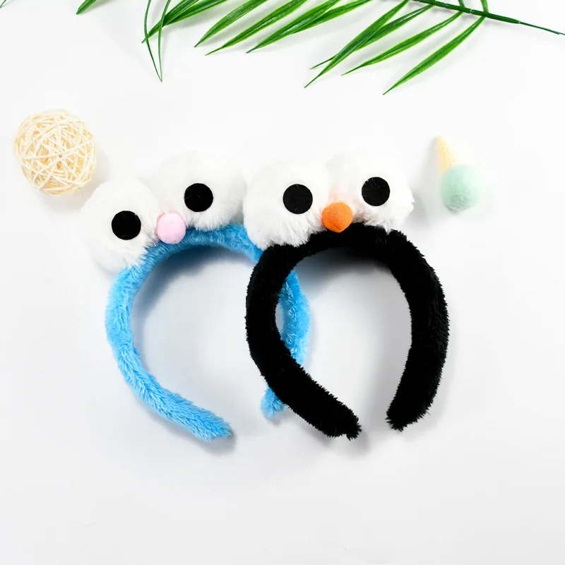 Женский обруч для волос seame Street Elmo креативная повязка из кораллового флиса с