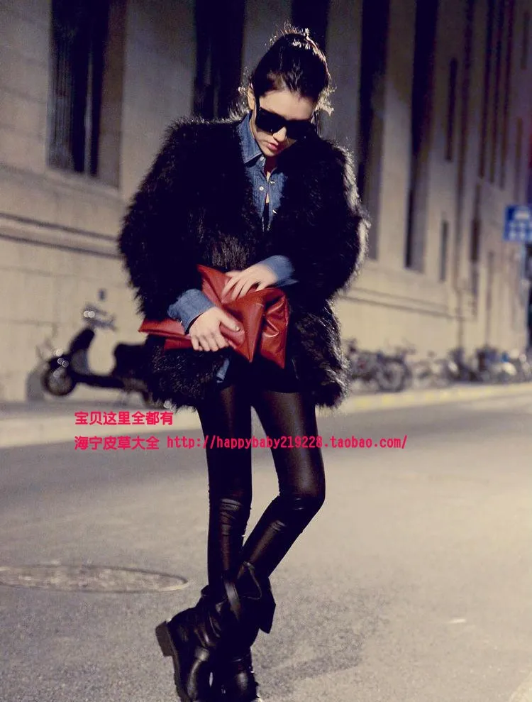 Черные/белые женские пальто из искусственного меха повседневные зимние осенние