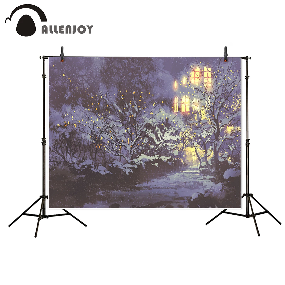 Allenjoy фотография фон картина маслом снег красисветильник Слива дымчатый новый