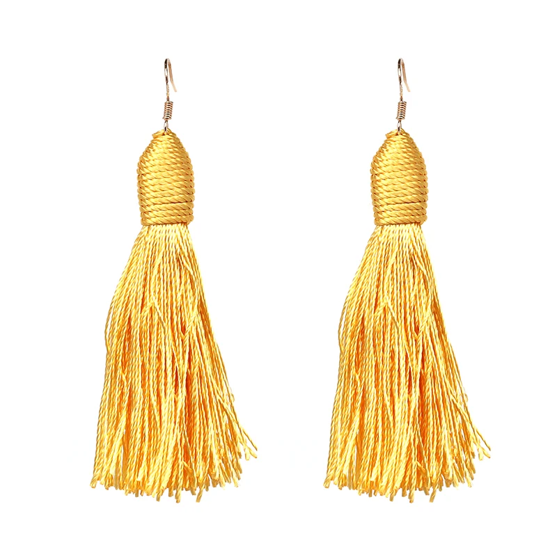 Юран Мода прекрасный розовый Кисточки из бахромы Серьги Женские туфли 5 Цветов