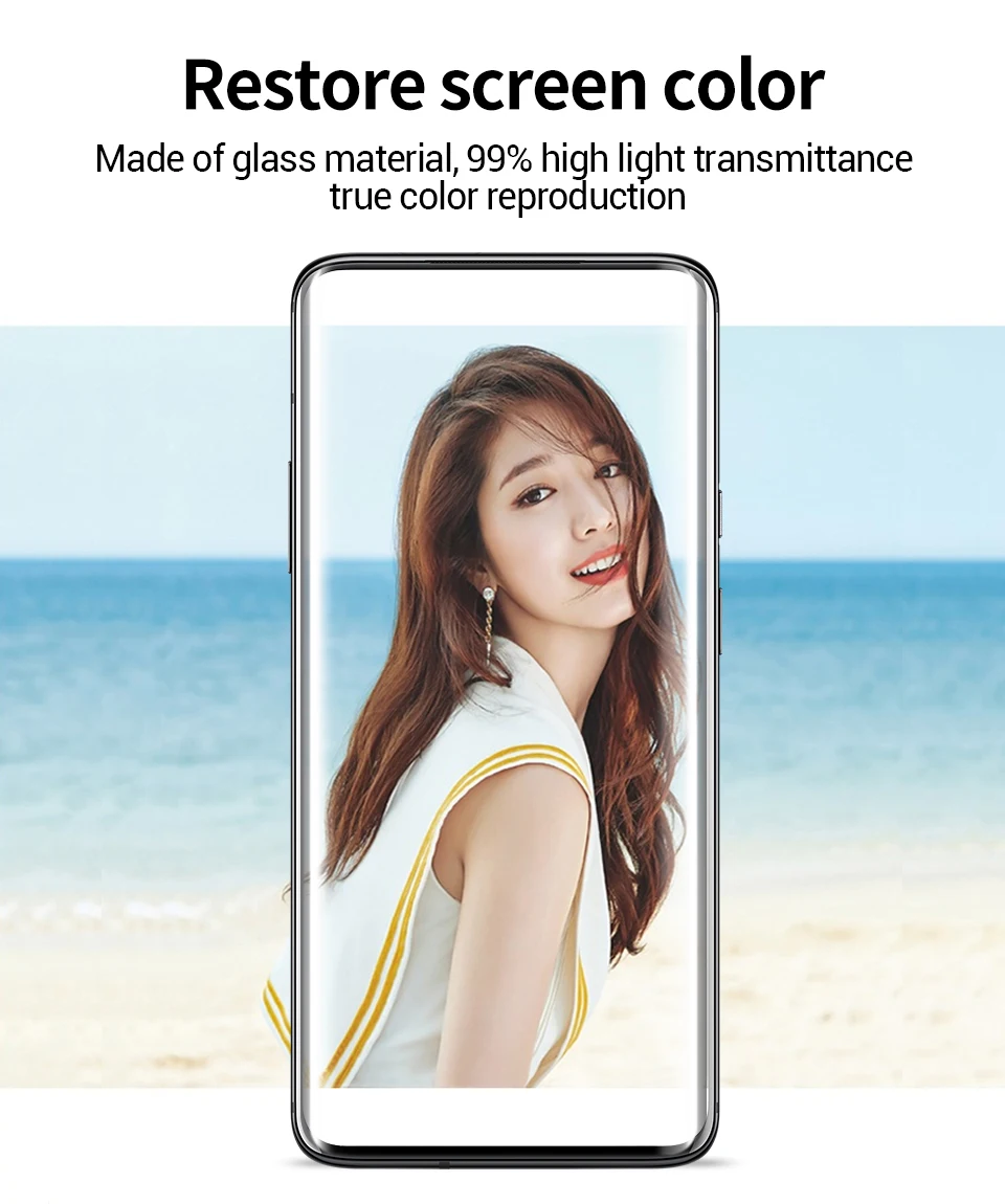 PZOZ для oneplus 7 pro 3D закругленные края полное закаленное стекло крышка oneplus 7 one plus 7pro стекло ультра тонкий полный экран Защита