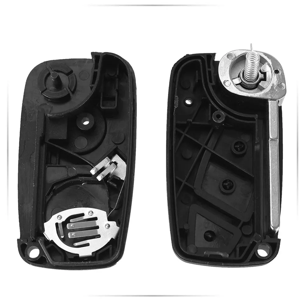 KEYYOU 10x для FIAT 3 кнопки Punto Ducato Stilo, Panda Bravo темно-синий флип-ФОБ черный складной пульт дистанционного ключа оболочки чехол SIP22 blade