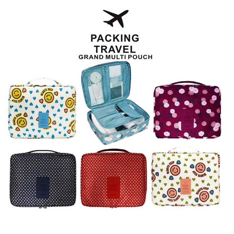 Модная брендовая дорожная сумка для хранения переносная косметичка из