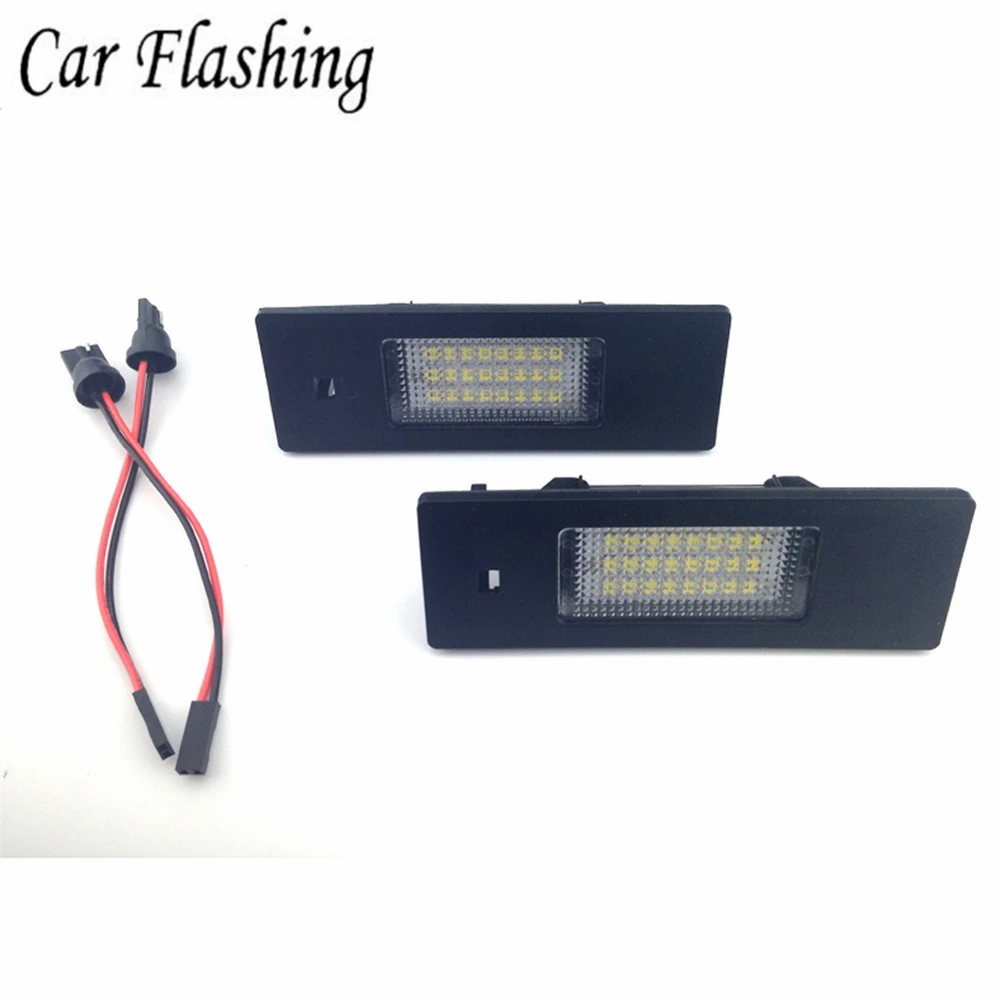2 шт. ОШИБОК белый 12V 24SMD светодиодный номерной знак светильник подходит для