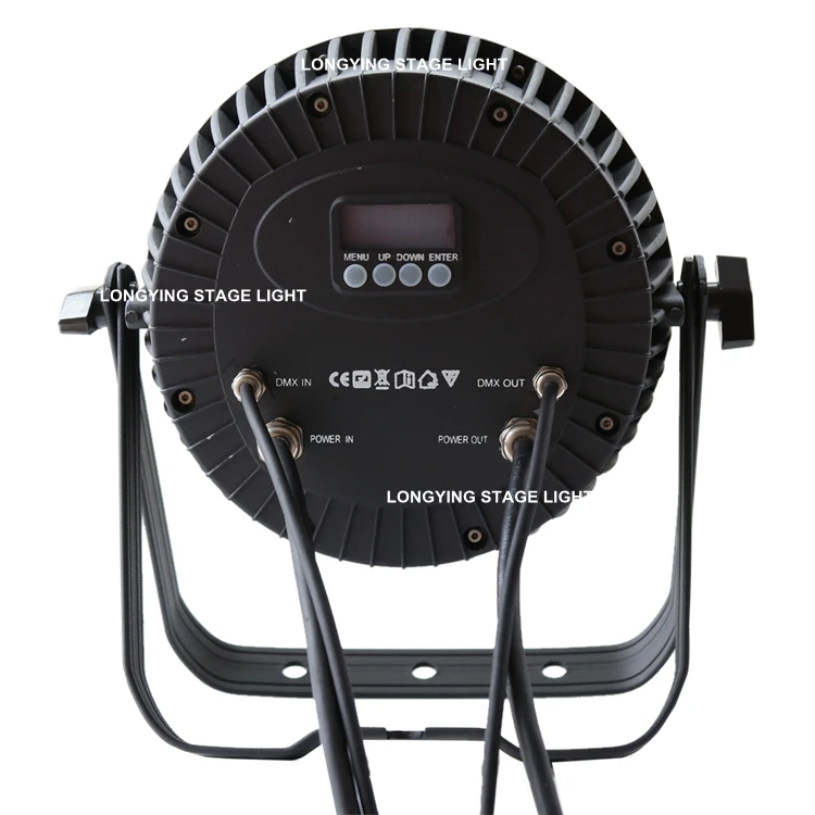 Бесплатная доставка RGBWA UV 18*18 Вт 6в1 LED Par освещение наружное сцены IP65