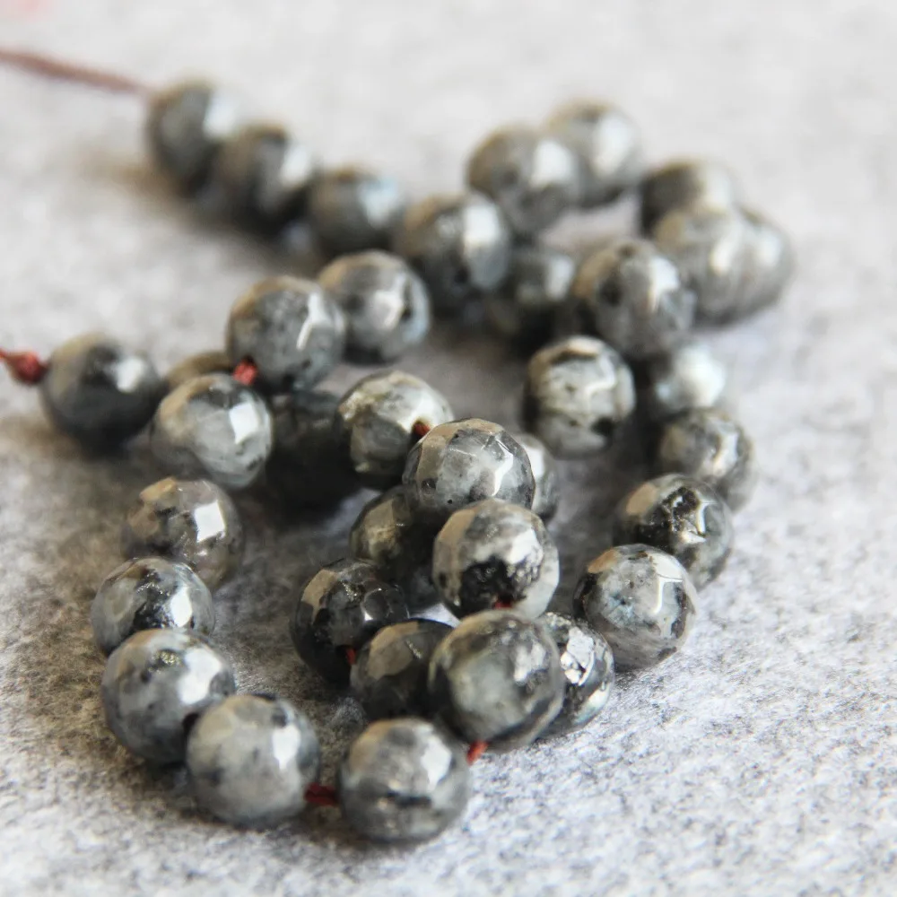 Бусины из натурального индийского Лабрадорита 10 мм для ожерелья и браслета