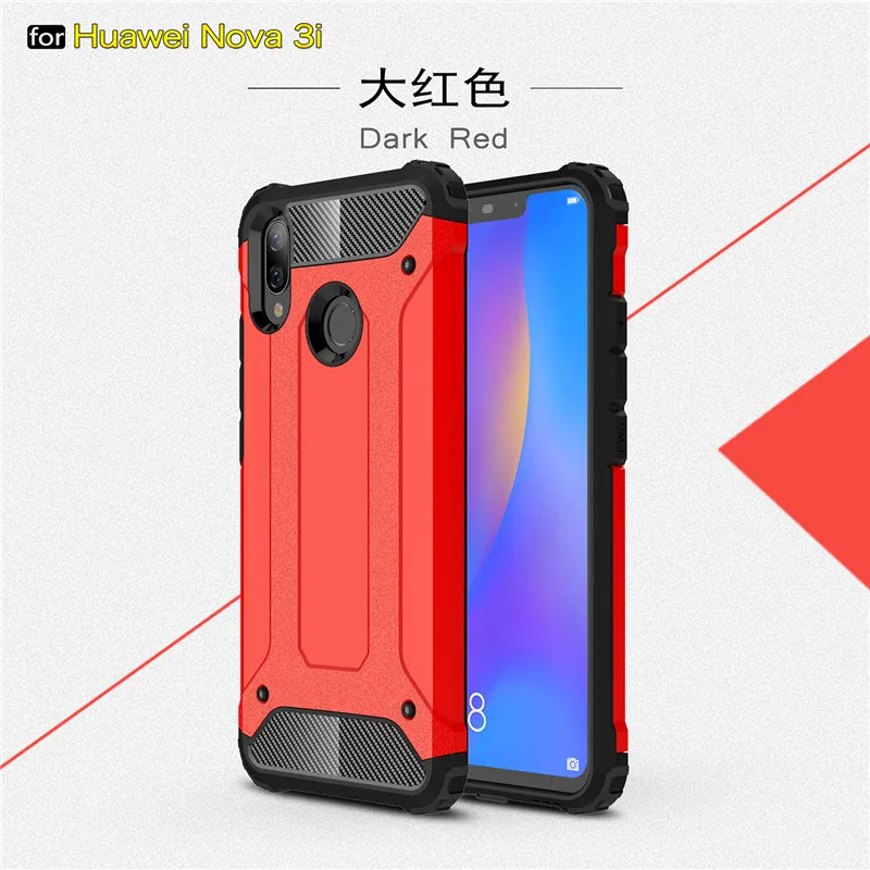 Чехол для Huawei Nova 3i противоударный прочный защитный жесткий чехол Nova3i силиконовый