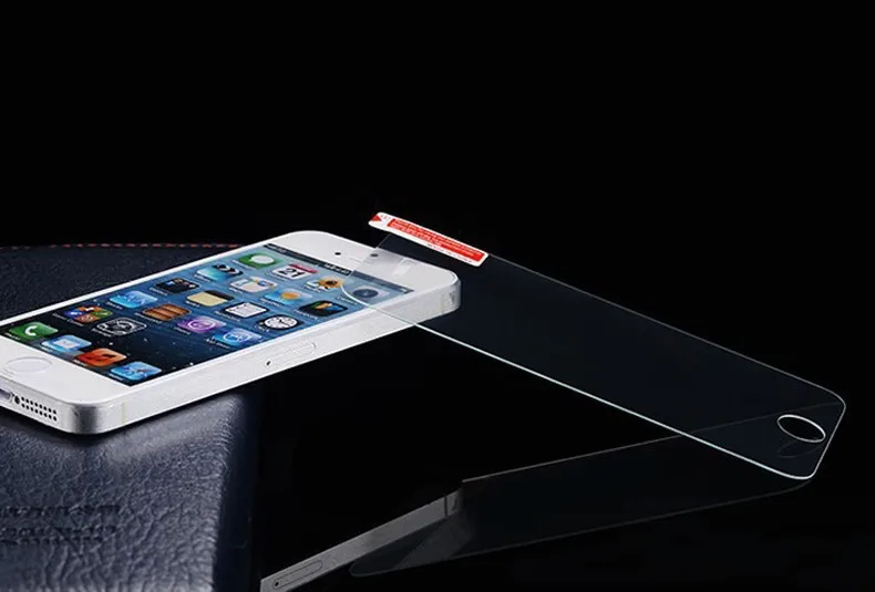 Оригинал 0 3 мм 2.5D Закаленное стекло протектор экрана для iPhone 5 5S 5c SE HD усиленная