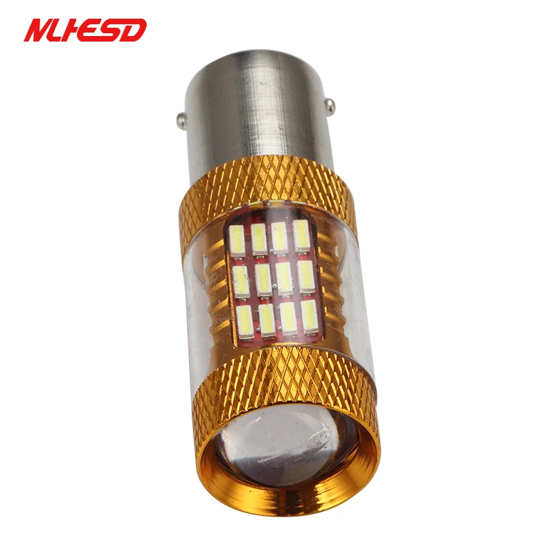 10 шт./лот 3000K 6000K Светодиодная лампа высокой мощности 1156 BAU15S 30 Вт 60smd 4014 led p21w ba15s BAY15D