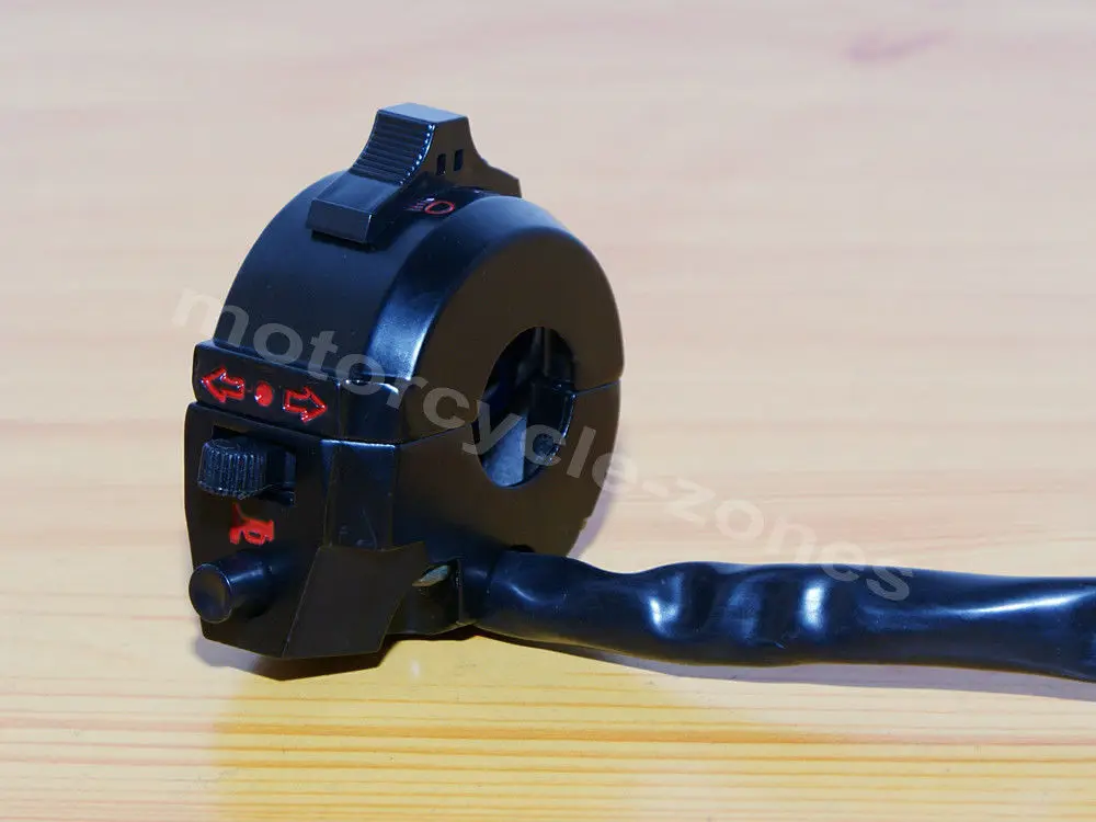 1 шт. черный двойной спортивный Левый переключатель света Сигнал поворота рог для