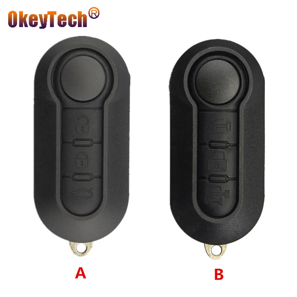 OkeyTech 3 кнопки флип складной чехол для дистанционного ключа от машины крышка чехла