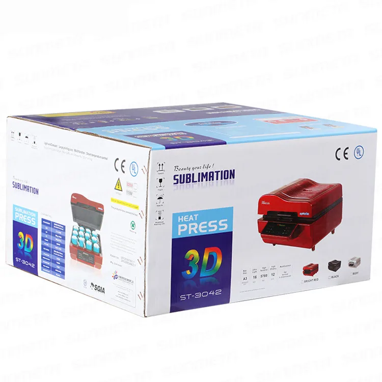 

Multi-function 3D heat printing machine DX-048 For Phone Cases Mug Cup Plate Tiles Printing 3D Sublimation Transfer Machine