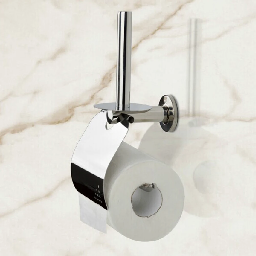 Vertical Toilet Paper Holder SUS 304 Stainless Steel Material Chrome Polished Mirror Effect Bathroom Shell Tissue | Обустройство дома