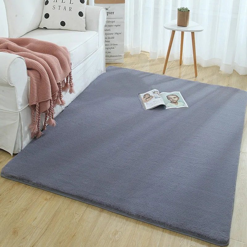hot sale super soft shaggy plush carpet rug for living room large super soft faux fur bedroom carpets kids room home floor mats free global shipping