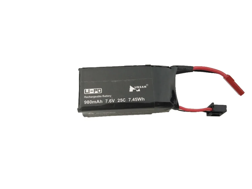 2PCS 7.6V 980mAh lithium battery for Hubsan H123D four-axis drone spare parts | Игрушки и хобби