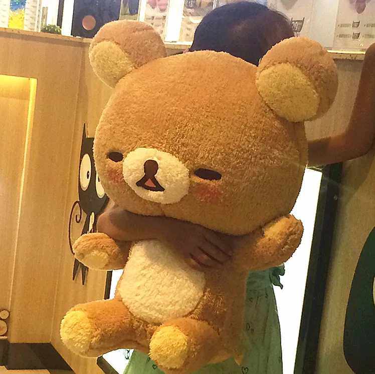 55 гигантский Медведь Rilakkuma плюшевый игрушки Размер жизни расслабляющий медведь