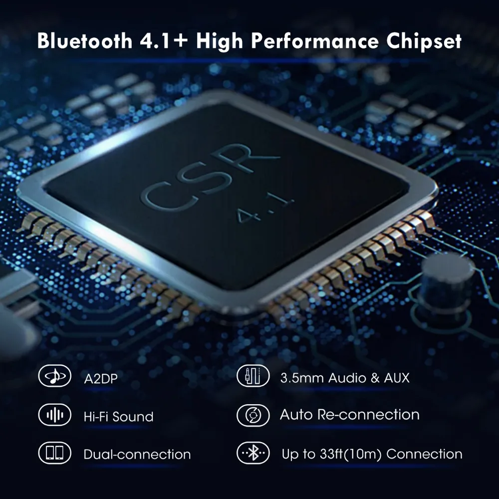 Mpow 4 1 Bluetooth адаптер приемник стереозвук высокого качества автомобильный аудио