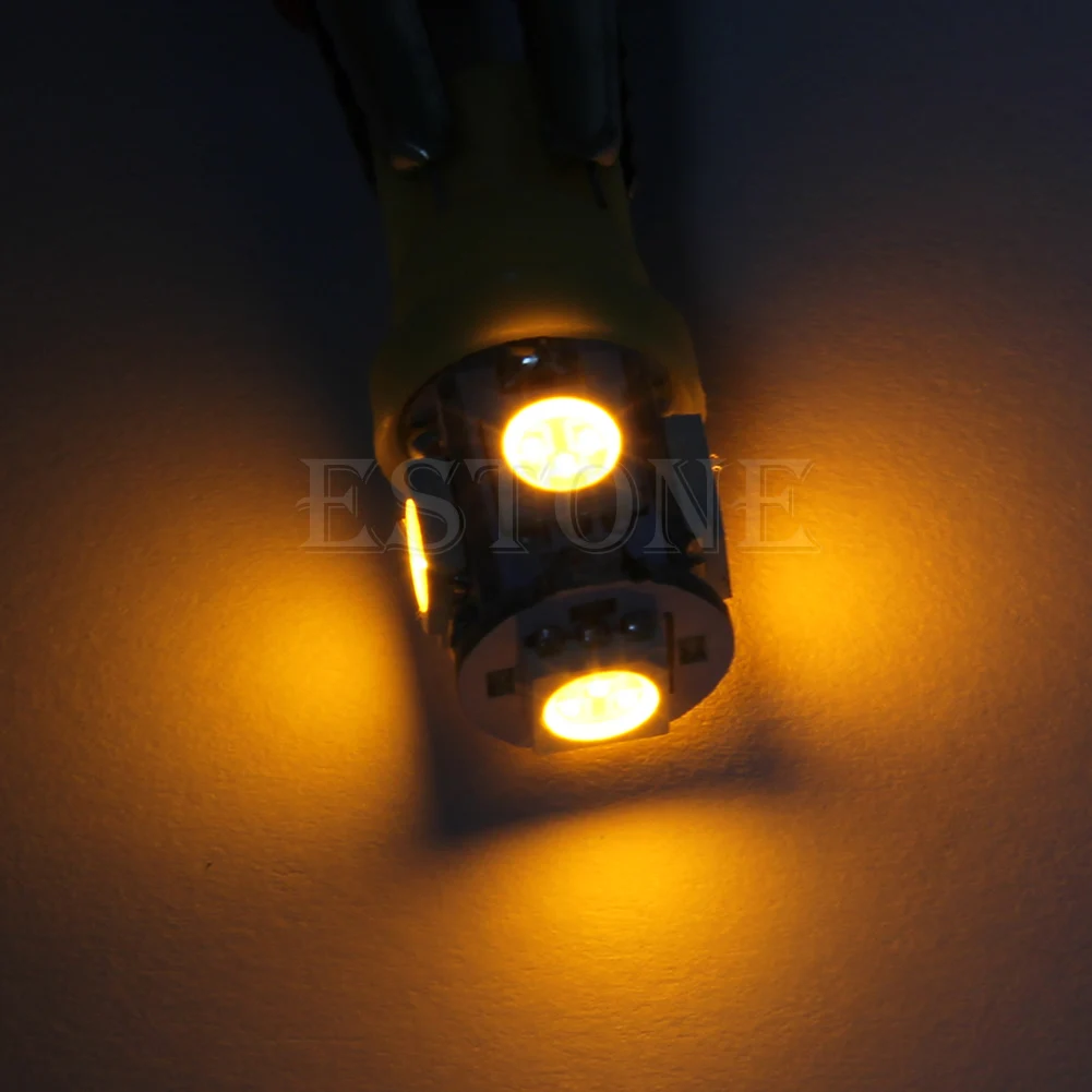 Новинка T10 5050 SMD 5 светодиодсветодиодный автомобильная лампа с клиновидным задним