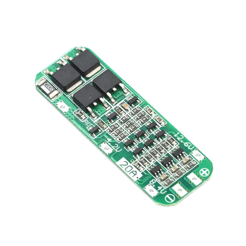 3S 20A литий-ионная литиевая батарея 18650 зарядное устройство PCB плата защиты BMS для сверлильного мотора 12,6 в Lipo ячеечный модуль 64x20x3,4 мм
