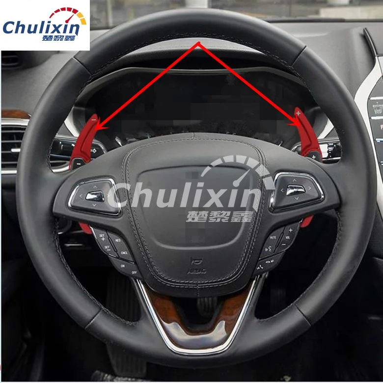 

Steering Wheel Shift Paddle Shifter Extension 2pcs/lot For FORD Mondeo Edge Taurus 2013 2014 2015 2016 Lincoln MKZ MKX MKS MKT