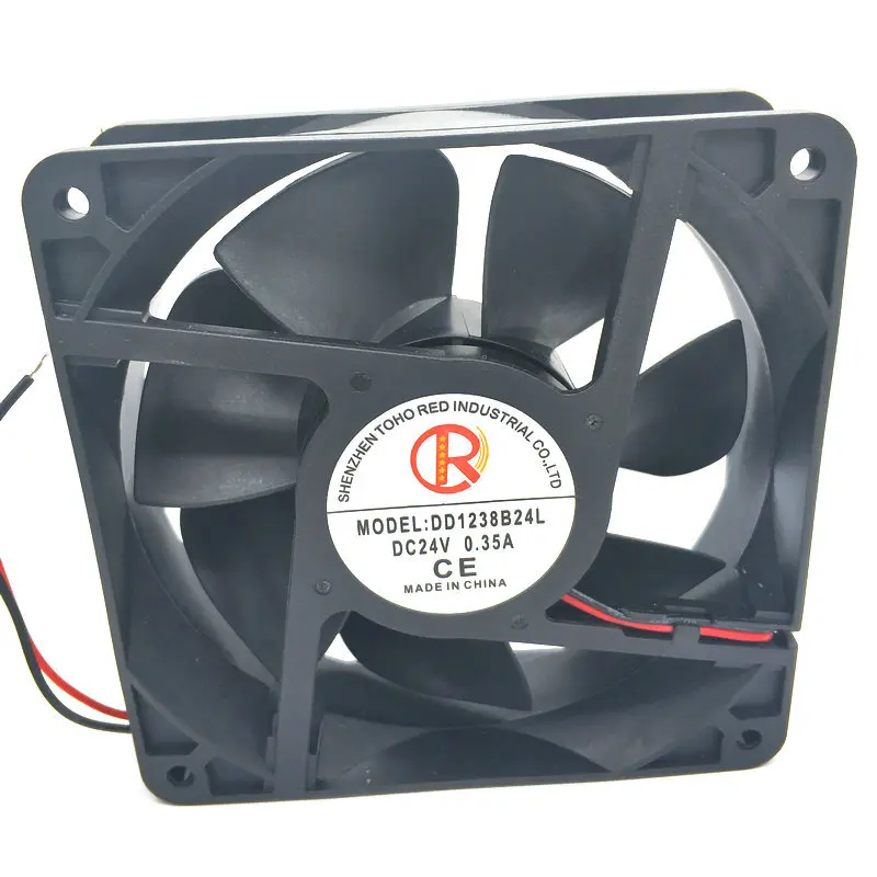 Новый оригинальный 12 см IP55 Водонепроницаемый 12038 24 В 0.35A DD1238B24L 2 провода для аниме