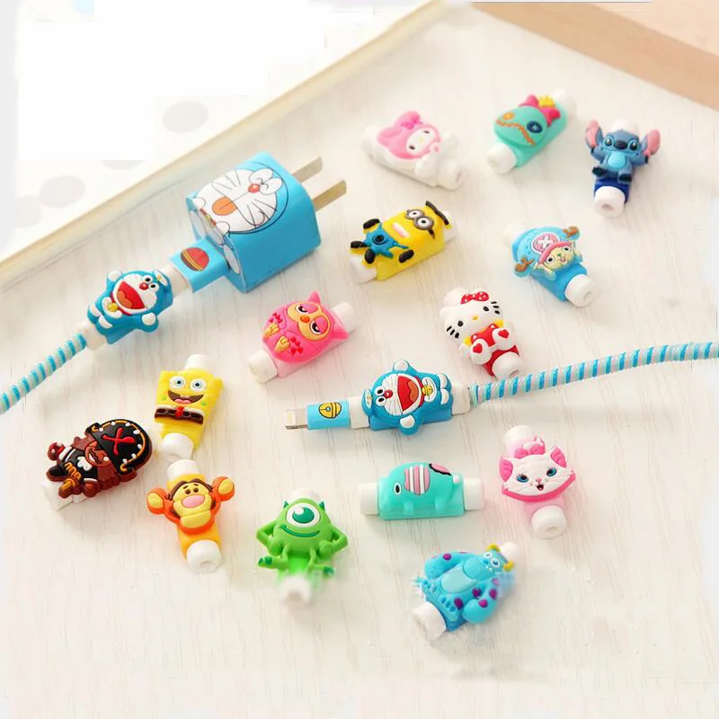 Милый мультяшный защитный кабель для кабеля USB устройство намотки IPhone 5 5s 6 6s 7 7s plus