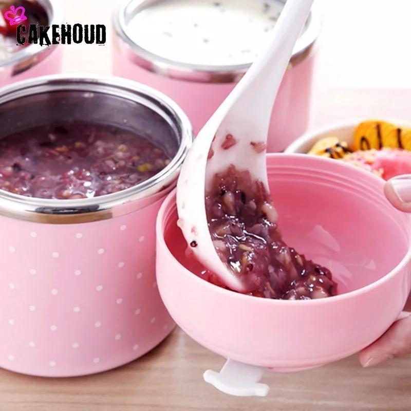 Портативная японская коробка бенто CAKEHOUD герметичная термокоробка для ланча из