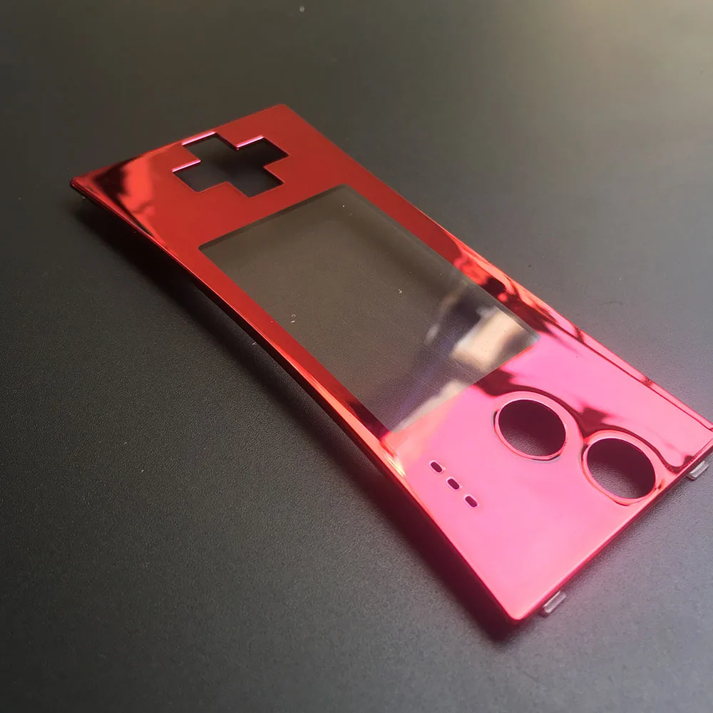 Red Черный, серебристый для Gameboy Micro ЗАМЕНА лицевая панель Крышка для GBM Gameboy Micro system передний чехол - Цвет: Red