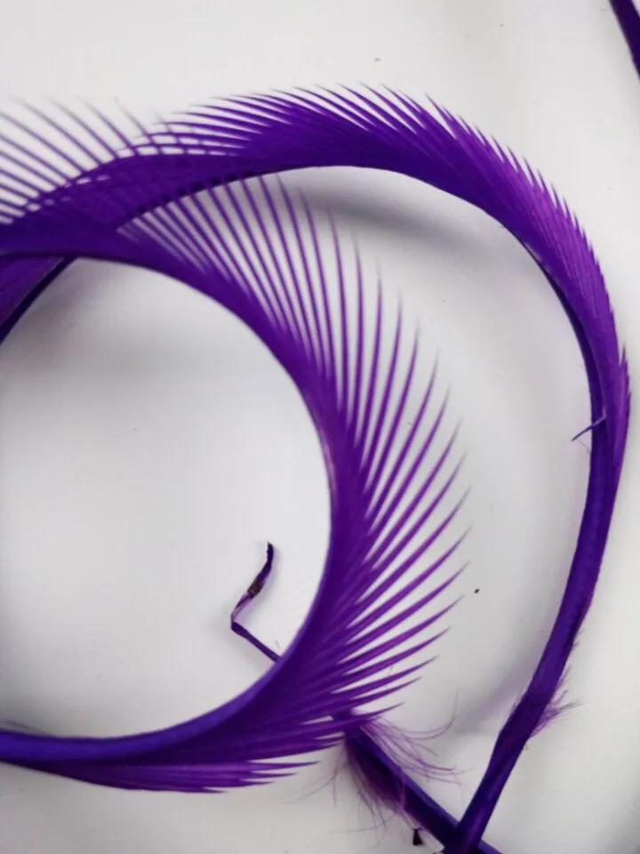 purple Выбирайте разные цвета! 10 шт/партия Красивые товары для рукоделия перо рваная кромка, 6-" /15-20 см, diy украшения ювелирных изделий - Цвет: purple