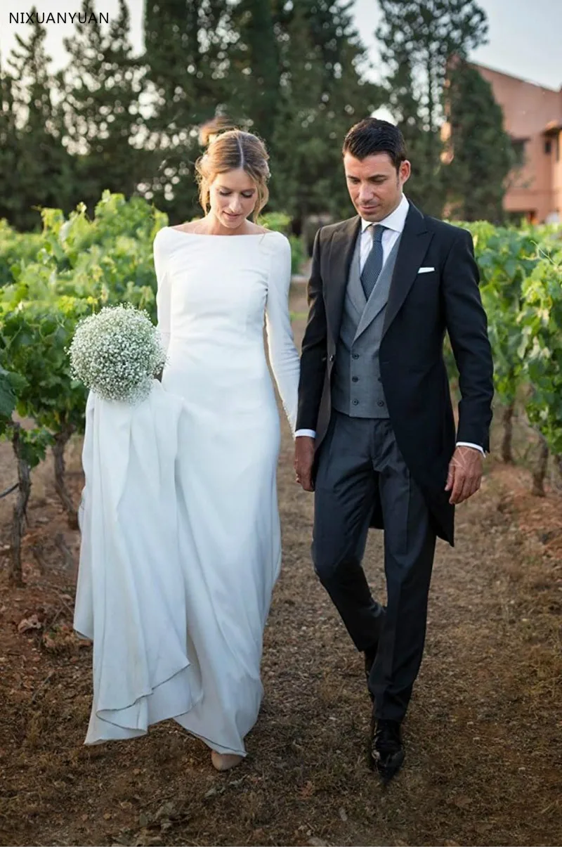 Новинка женское платье-футляр с длинным рукавом и открытой спиной платье со