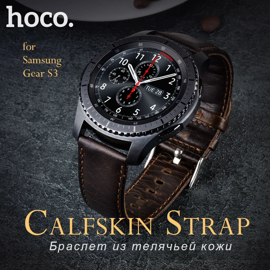 HOCO ремешок для часов из натуральной кожи samsung gear S3 классический с пряжкой Watch