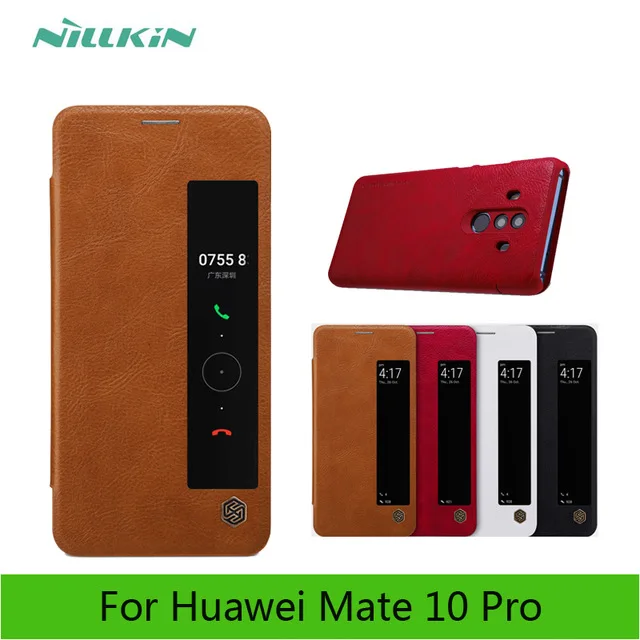 Nillkin Qin флип чехол для Huawei Mate 10 Pro крышка высокого качества защитный чехол для Huawei Mate 10 Pro защитный чехол для телефона