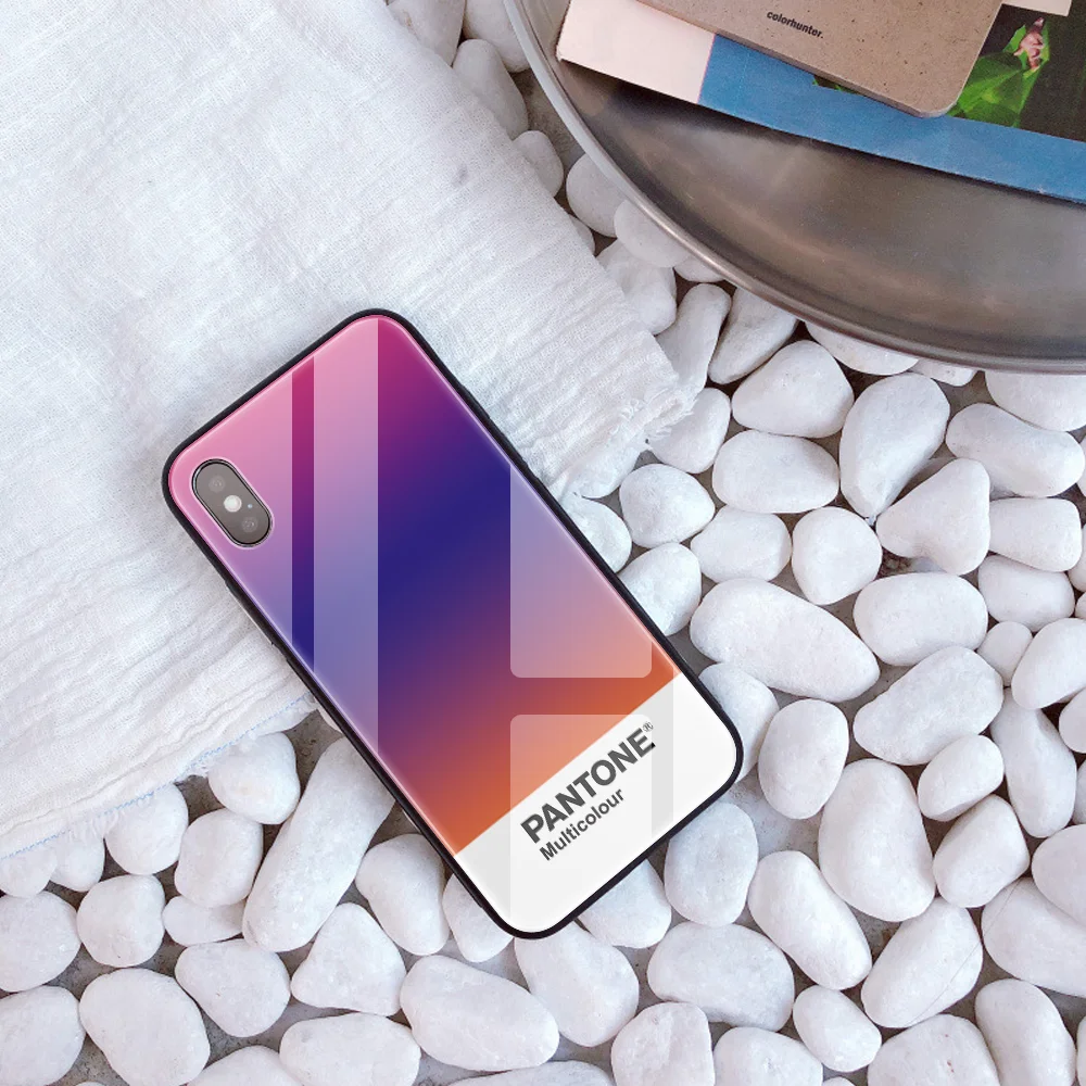 30234 Стеклянный чехол для телефона для iphone 11 Pro 7Plus X SE DIY Pantone чехол из закаленного стекла для телефона для iphone 8 5S 5 6 6s XS Max XR уникальный - Цвет: 30234