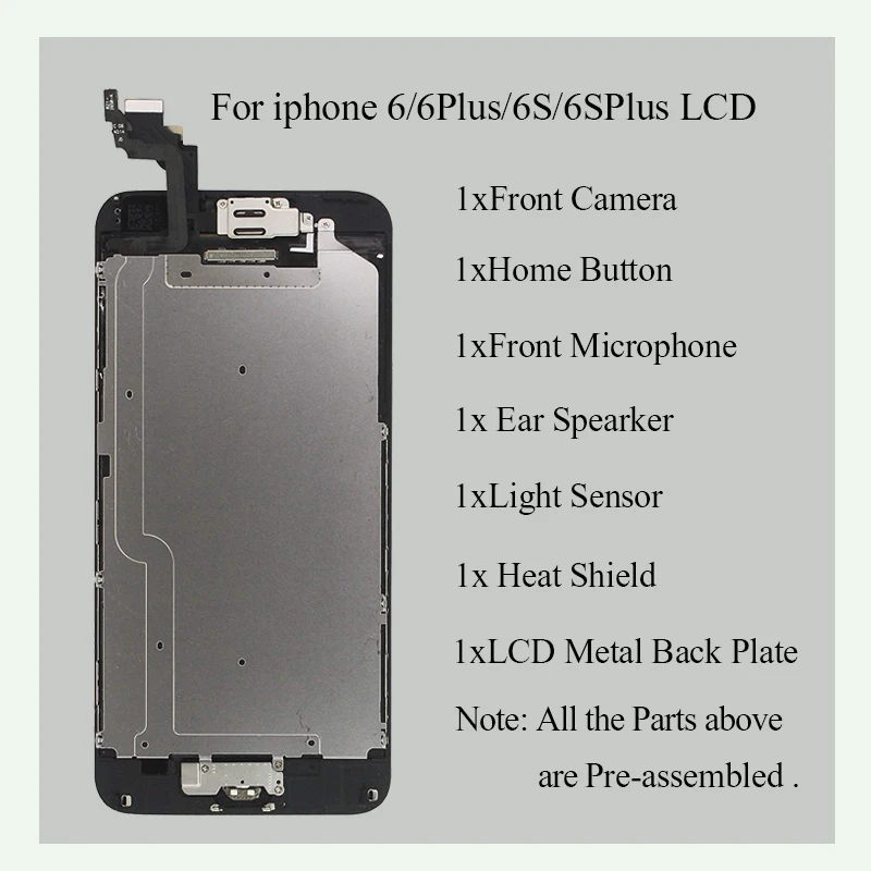 Для iPhone 6 6plus 6S Plus lcd AAA + полная сборка в комплекте 100% с 3D Force сенсорный экран Замена