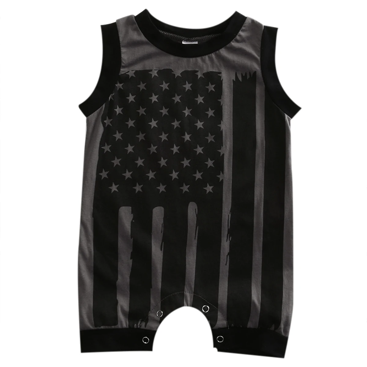 Summer 2017 Newborn Toddler Kids Baby Boys Girls Sleeveless Striped Flag Romper Jumpsuit Clothes Outfits | Детская одежда и обувь