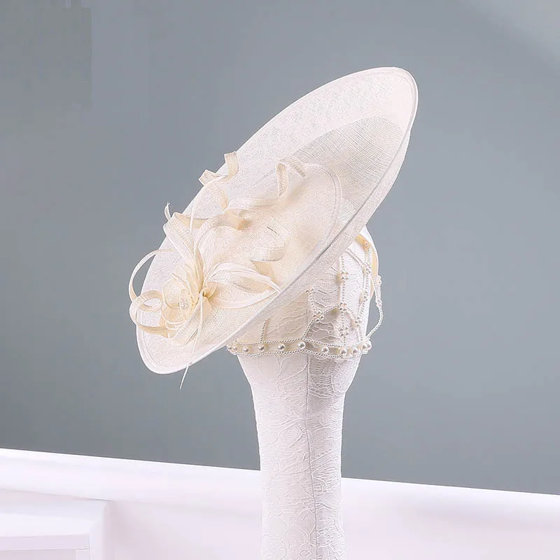 Шляпа в британском Королевском Стиле черная льняная фетровая шляпа элегантная