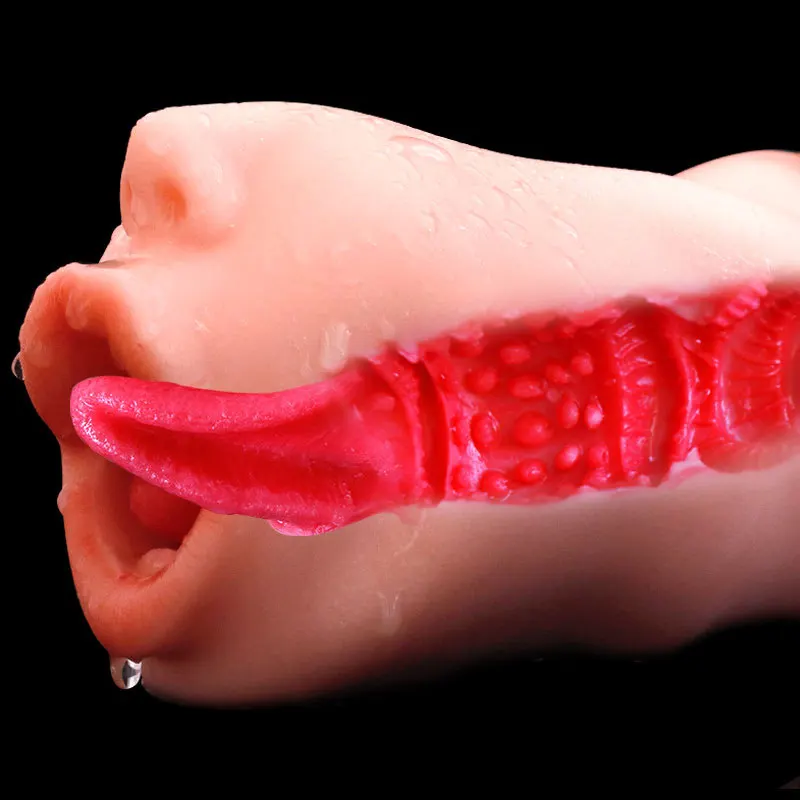3D симуляция чашки самолета Мужская мастурбация чашка оральный секс рот Глубокая